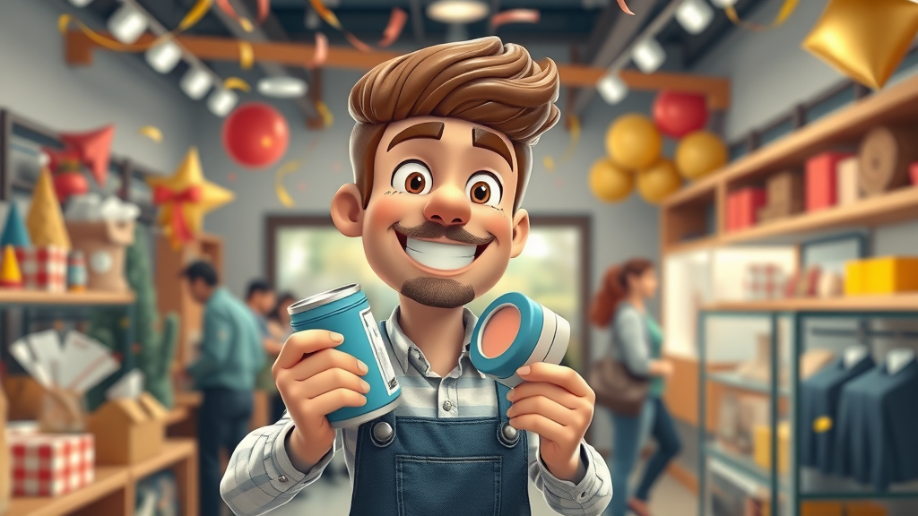 happy business owner launches promoted post, social media marketing local business