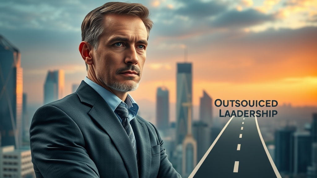 Business leader contemplating internal team versus outsourced marketing leadership for scalable growth.
