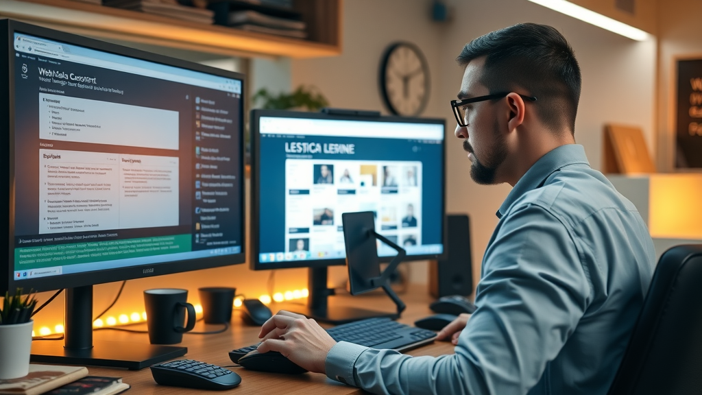 professional web developer fixing web design mistakes