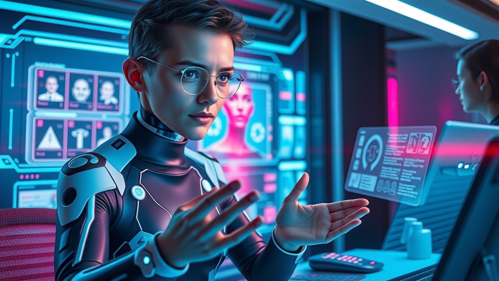 AI digital assistant designing future website interface