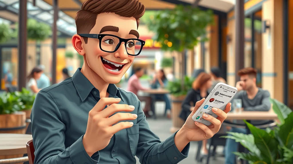 modern person browsing business reviews on smartphone, mobile-friendly local marketing