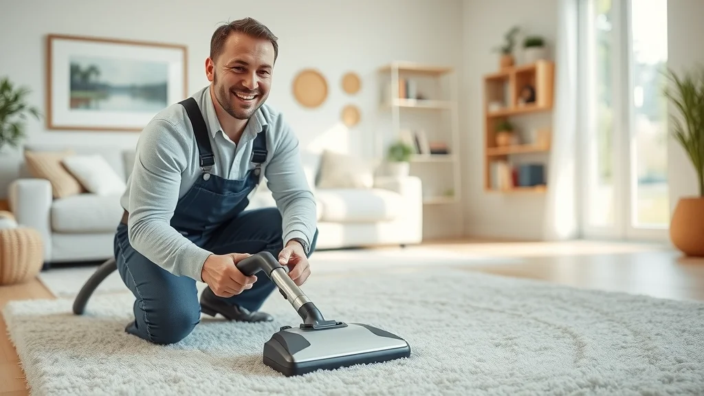 social media marketing case study, carpet cleaning business demonstration in customer home