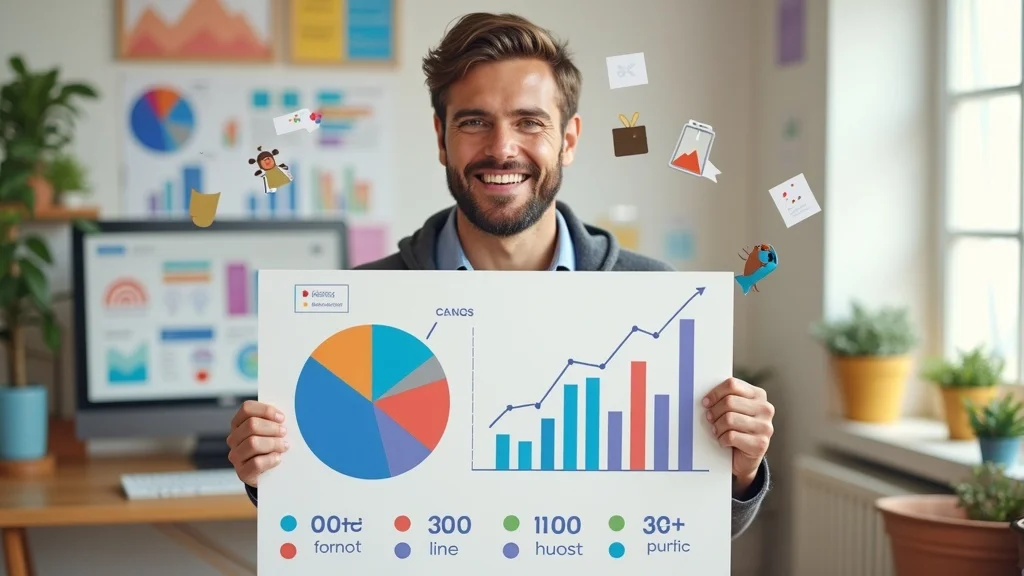 content mix pie chart illustration with educational, promotional, and humorous posts for optimal social media content calendar
